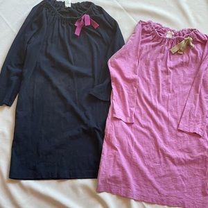 GUC Girls CrewCuts SZ 14 Shift Dress Navy and Pink